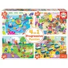 Image de Puzzles 4 En 1 Progressif - à L'école