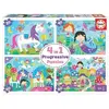 Image de Multi 4 En 1 Junior - Amis Fantastiques - 4 Puzzles Progressifs
