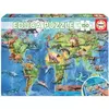 Image de Puzzle de 150 pièces Educa Mapa Dinosaurios Multicolore 28x37x5 cm 636315