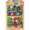 Image de 2 Puzzles De 25 Pieces - Bois - Spidey Et His Amazing Friends