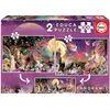 Image de 2 Puzzles De 100 Pieces - Triptyque Des Fees
