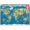 Image de Educa puzzles 200 pieces mappemonde