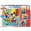 Image de 4 puzzles progressifs mickey et ses amis