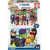 Image de Puzzle de 2 x 20 pièces Educa Spidey Multicolore 19x27x4 cm 636387