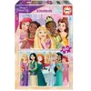 Image de Puzzle de 2 x 100 pièces Educa Disney Princess Multicolore 21x31x5 cm 636396