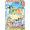 Image de Bluey -puzzle Bois - 2 X 50 Pieces