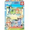 Image de Lot de100 puzzles double en bois Educa Multicolore 23,2x33,7x29,1 cm 638154