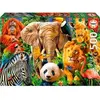 Image de Puzzle de 500 pièces Collage des animaux sauvages Educa Multicolore 29x25,1x35 cm 634651