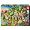 Image de Puzzle - Le port caché coloré - 500 pièces - Dès 11 ans - 48x34cm -