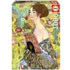Image de Puzzle de 1000 pièces Educa Borras Lady with a Fan, Gustav Klimt Multicolore 68x48 cm 8412668199323