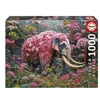 Image de Puzzle 1000 pièces : ELEPHANT FLEURI