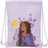Image de Sac à ficelles pour gym fille Safta Disney Wish Violet 26x34 cm 8412688543052