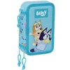 Image de Trousse triple pour 36 pièces enfant Safta Bluey Bleu 12,5x5,5x19,5 cm 8412688566297