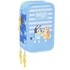 Image de Trousse scolaire avec outils - - 37 pièces incluses - 12,5x5,5x19,5 cm - Bleu - Polyester - Fermeture éclair