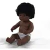 Image de Miniland Poupée bébé Afro-américaine Fille avec sous-vêtements, 38 cm (31160) en occasion ou reconditionné