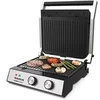 Image de Grill électrique Asteria Complet 2 en 1 de 2000W, grill et plancha avec ouverture à 180º et thermostat réglable