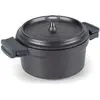 Image de Cocotte 24 cm en fonte d'aluminium avec couvercle - - Noir - Fonte D'aluminium
