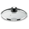 Image de Couvercle en verre bord inox 18 cm - - Transparent - Verre