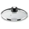 Image de Couvercle en verre bord inox 20 cm - - Transparent - Verre