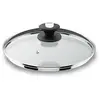 Image de Couvercle en verre bord inox 22 cm - - Transparent - Verre