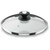 Image de Couvercle en verre bord inox 28 cm - - Transparent - Verre