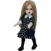 Image de Poupee Gothique Robe Noire 33 Cm