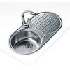 Image de FREGADERO DR-80 1C 1E DCHA Fregadero inox cubeta redonda y escurridor dcha., 160mm, Øgrifo, Mueble 45 en occasion ou reconditionné