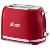 Image de Grille Pain Classic PinUp 2 Tranches 850W 7 Niveaux de Brunissage Acier Inoxydable Rouge