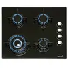 Image de CIB 6031 BK - Table de cuisson au gaz - 4 plaques de cuisson - Niche - largeur : 55.5 cm - profondeur : 47.5 cm - noir
