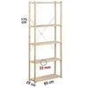Image de Etagère 5 tablettes pleines 175x65x25cm ep-5-65