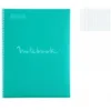 Image de Cahier Notebook à spirale A4 Emotion 160p Grands carreaux Seyès perforé Turquoise