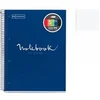 Image de Cahier - A4 (21x29,7cm) - Petits carreaux - 80 pages - couverture en polypro bleu marine - à spirale -