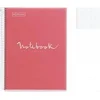 Image de Cahier - A4 (21x29,7cm) - Petits carreaux - 80 pages - couverture en polypro rose - à spirale -