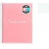 Image de Cahier Notebook à spirale A4 Emotion Couverture polypro 120p Petits carreaux 5x5 perforé Rose