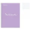 Image de Cahier - A4 (21x29,7cm) - Petits carreaux - 120 pages - couverture en carton violet - à spirale -