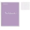 Image de Cahier - A4 (21x29,7cm) - Petits carreaux - 120 pages - couverture en polypro violet - à spirale -
