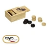 Image de Coffret en bois 24 Pions pour Jeu de Dames couvercle coulissant.