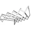 Image de 89755-Séchoir extensible, plastifié blanc avec 10 barres en aluminium, 80 cm.