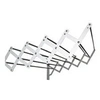 Image de 89765-séchoir extensible, plastifié blanc avec 10 barres en aluminium, 120 cm.