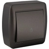 Image de - Bouton poussoir lumière en saillie - Noir graphite