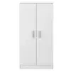 Image de Armoire à chaussures FIONA 2 portes (30 Paires) L55 cm x H108cm - Blanc