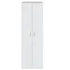 Image de Armoire de rangement LISON 2 portes L58,5cm x H180cm - Blanc