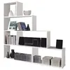 Image de Etagère escalier ANAÏS 7 cases L145cm x H145cm - Blanc