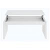 Image de Table basse à plateau relevable bois melaminé blanc Robas 102 cm