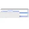 Image de Meuble TV ETHAN à éclairage LED 1 Porte et 4 niches L150cm - Blanc