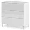 Image de Commode AMIR 3 tiroirs L80 x H80cm - Blanc