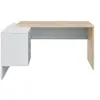 Image de Bureau d'angle JIMI L145cm x P108cm - Blanc et bois
