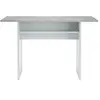 Image de Table auxil'aire AARON extensible L120 x P35-70cm - Blanc et Béton