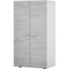 Image de Meuble de rangement - Meuble à chaussure - 2 portes - décor effet béton - L55 x P36 x H103 cm - STAR