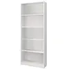 Image de Bibliothèque EVAN avec 4 tablettes de rangement - Blanc